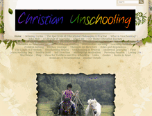 Tablet Screenshot of christian-unschooling.com